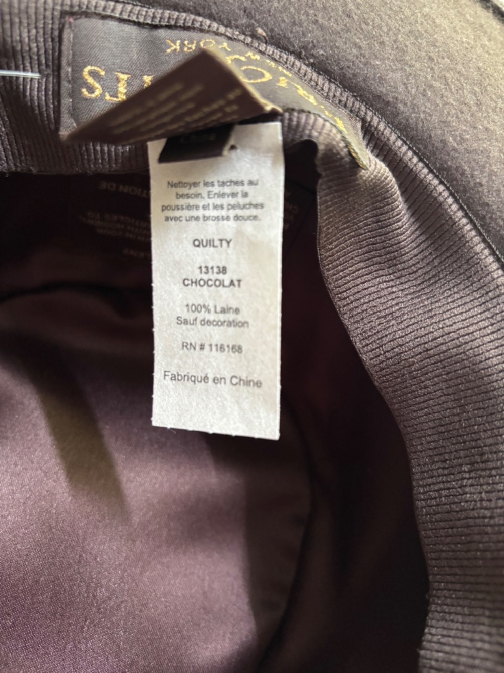 Eric Javits Quilty Fedora Hat, NWT - Picture 8 of 9